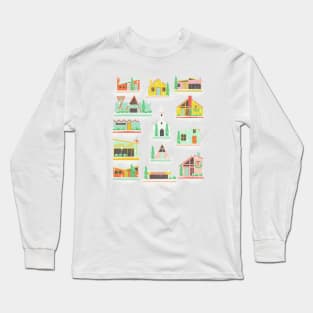 Putz village with snow Long Sleeve T-Shirt